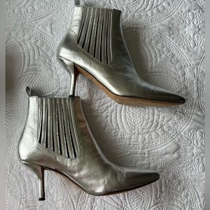 Dvf silver boots great condition